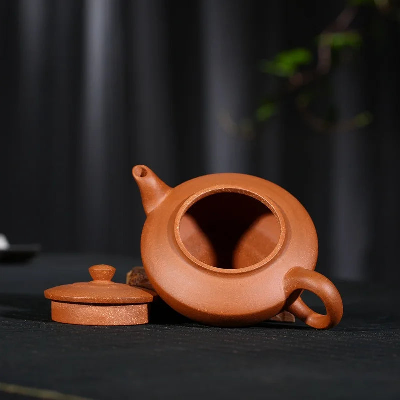 200ml Teaware Pot With A Purple Sand Pot Yixing Original Mine Authentic Famous Full Hand Teapot Slope Teapot Slush Han Bian Pot