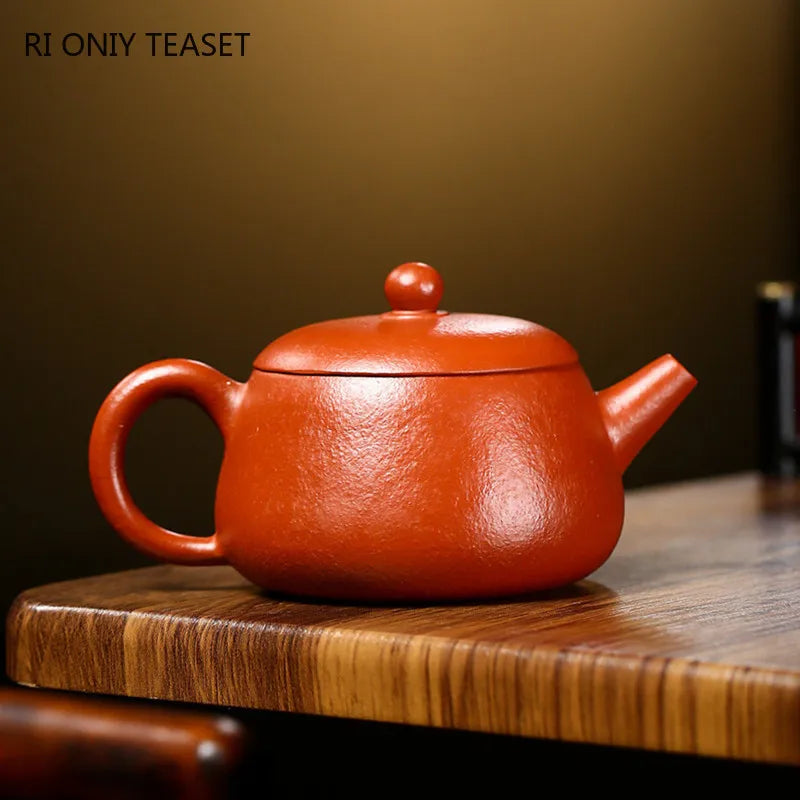 200ml Yixing Famous Purple Clay Teapot Authentic Handmade Tea Pot Raw Ore Beauty Kettle Chinese Zisha Tea Set Customized Gifts