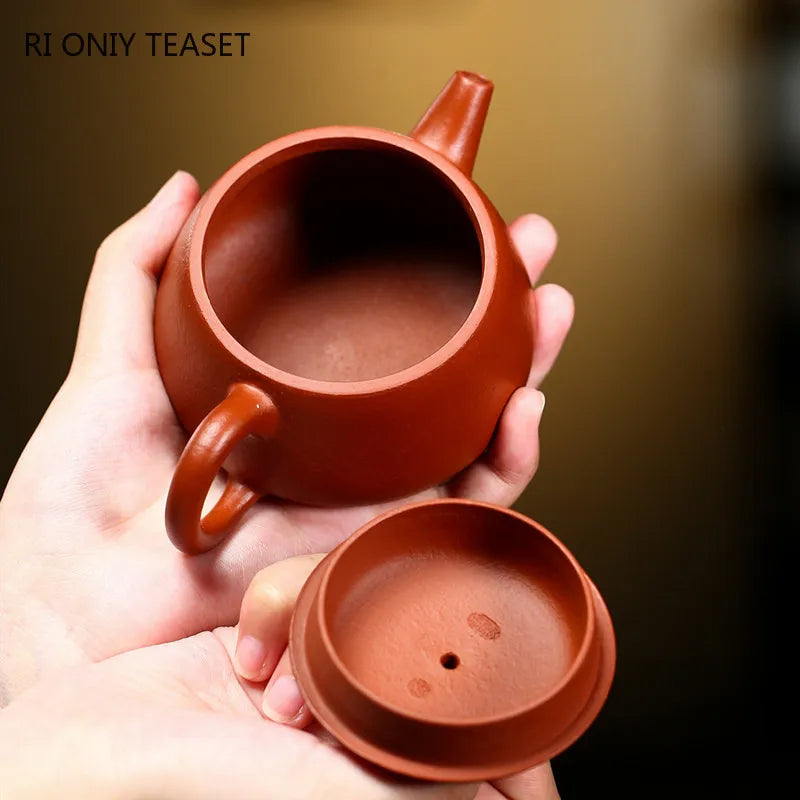 200ml Yixing Famous Purple Clay Teapot Authentic Handmade Tea Pot Raw Ore Beauty Kettle Chinese Zisha Tea Set Customized Gifts