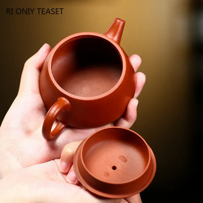 200ml Yixing Famous Purple Clay Teapot Authentic Handmade Tea Pot Raw Ore Beauty Kettle Chinese Zisha Tea Set Customized Gifts