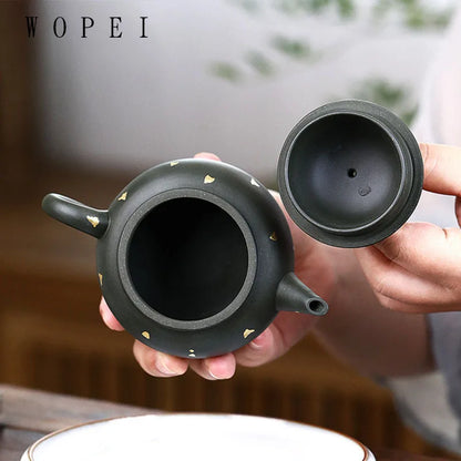 200ml Yixing Famous Purple Clay Teapot Handmade Tea Pot Raw Ore Green Mud Beauty Kettle Chinese Authentic Zisha Tea Set Gifts