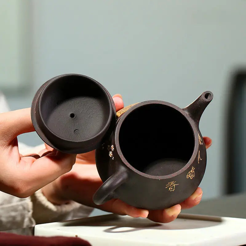 200ml Yixing Handmade Purple Clay Pot Steeping Teapot Kung Fu Tea Set Original Mineral Tea Set Chinese Teapot