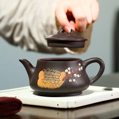 200ml Yixing Handmade Purple Clay Pot Steeping Teapot Kung Fu Tea Set Original Mineral Tea Set Chinese Teapot