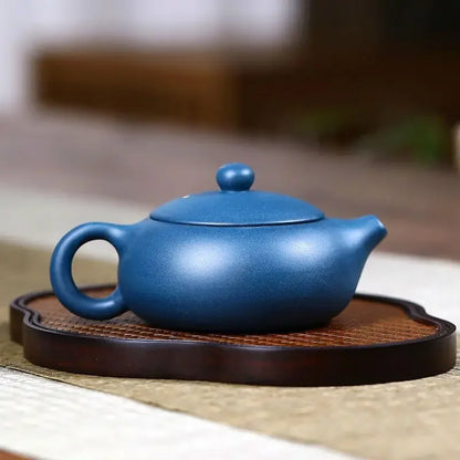 200ml Yixing Handmade Purple Clay Teapot Plum Blossom  Tea Pot Raw Ore Azure Mud Beauty Kettle Customized Tea Set