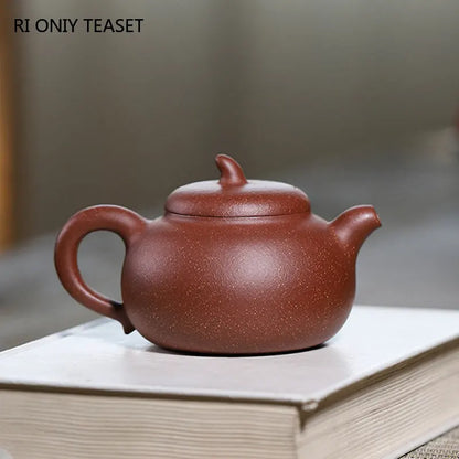 200ml Yixing Purple Clay Teapots Famous Artists Handmade Plum Blossom Pattern Tea Pot Kettle Chinese Zisha Tea Set Teaware