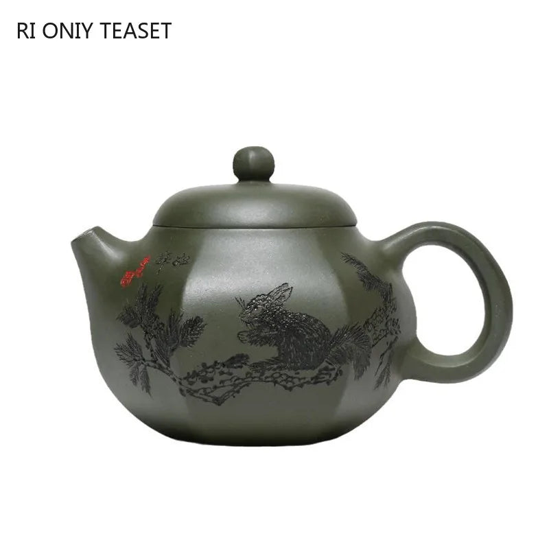 200ml Yixing Purple Clay Teapots Master Creativity Handmade Six Parties Shape Tea Pot Beauty Kettle Chinese Zisha Tea Set Gifts