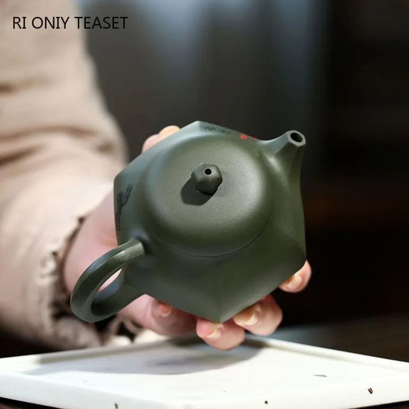 200ml Yixing Purple Clay Teapots Master Creativity Handmade Six Parties Shape Tea Pot Beauty Kettle Chinese Zisha Tea Set Gifts