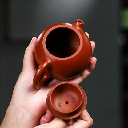 200ml Yixing Raw Ore Purple Clay Teapots Famous Artists Handmade Xishi Tea Pot Beauty Kettle Chinese Zisha Tea Set Teaware