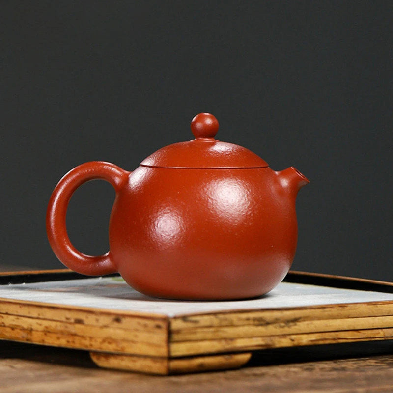 200ml Yixing Raw Ore Purple Clay Teapots Famous Artists Handmade Xishi Tea Pot Beauty Kettle Chinese Zisha Tea Set Teaware