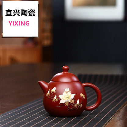 200ml Yixing Teapot Filter Xishi Pot Beauties Handmade Chinese Authentic Purple Clay Teaware Customized Gifts