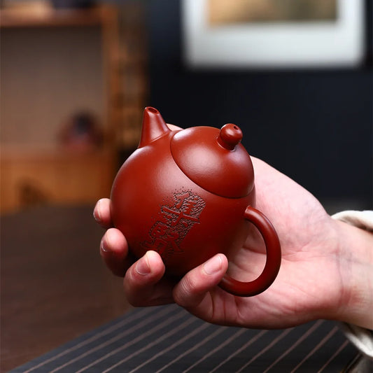 200ml Yixing Teapot Filter Xishi Pot Beauties Handmade Chinese Authentic Purple Clay Teaware Customized Gifts