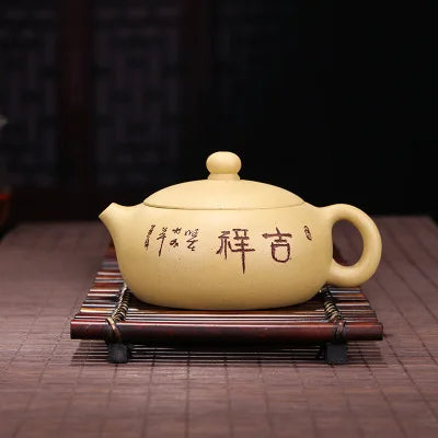 200ml Yixing Zisha Pot Zisha Mine Raw Material Golden Mud Tea Pot Xi Shi Retro Kung Fu Tea Set Zisha Pot Teaware Birthday Gift