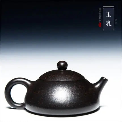 200ml Yixing Zisha black clay teapot master all handmade tea pot Kung Fu tea kettle old purple mud free