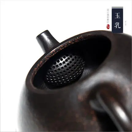 200ml Yixing Zisha black clay teapot master all handmade tea pot Kung Fu tea kettle old purple mud free