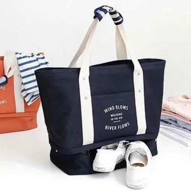 2018 Ruil new fashion canvas travelbag fashion men shoulder bags ladies large capacity lever shoulder bag Mummy bag