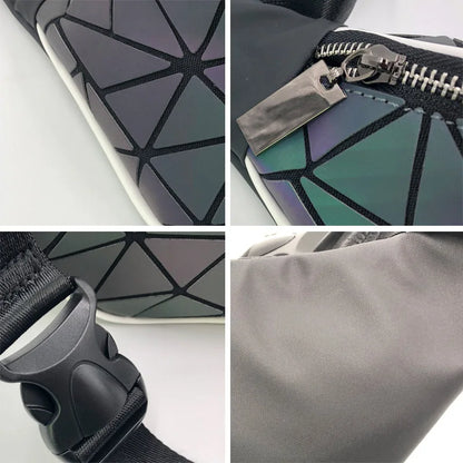 2020 Fashion Luminous Waist Bags Women Waist Fanny Packs Belt Bag Luxury Brand Geometric Chest Handbag Pouch Geometry Waist Pack