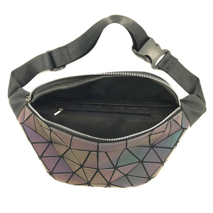 2020 Fashion Luminous Waist Bags Women Waist Fanny Packs Belt Bag Luxury Brand Geometric Chest Handbag Pouch Geometry Waist Pack
