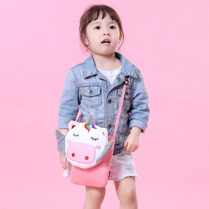 2020 New 3D Animal Children's Shoulder Bag Soft Mini Messenger Bag Kindergarten Kids Small Pouch Cute Mobile Phone Bag Purses