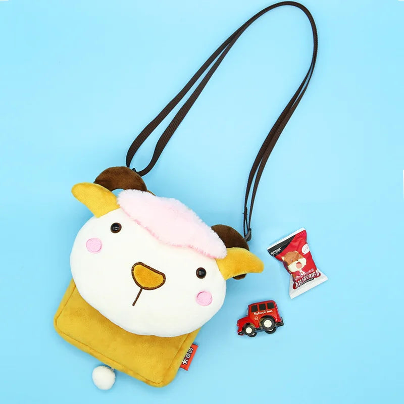 2020 New 3D Animal Children's Shoulder Bag Soft Mini Messenger Bag Kindergarten Kids Small Pouch Cute Mobile Phone Bag Purses