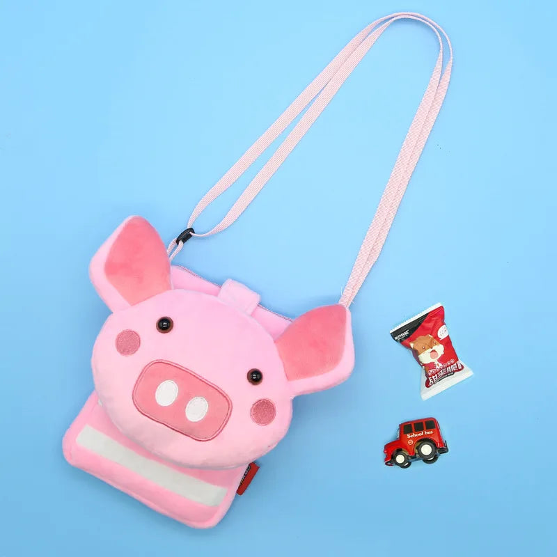 2020 New 3D Animal Children's Shoulder Bag Soft Mini Messenger Bag Kindergarten Kids Small Pouch Cute Mobile Phone Bag Purses