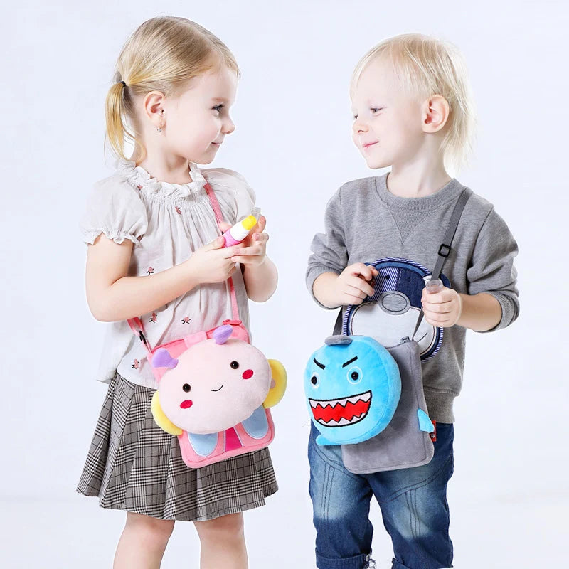 2020 New 3D Animal Children's Shoulder Bag Soft Mini Messenger Bag Kindergarten Kids Small Pouch Cute Mobile Phone Bag Purses
