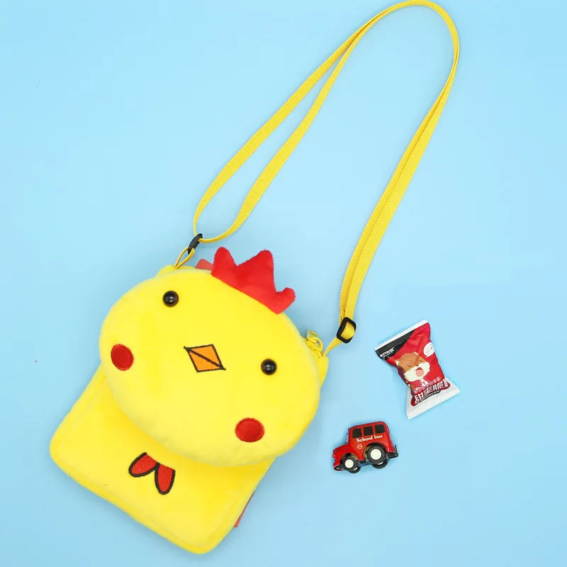 2020 New 3D Animal Children's Shoulder Bag Soft Mini Messenger Bag Kindergarten Kids Small Pouch Cute Mobile Phone Bag Purses