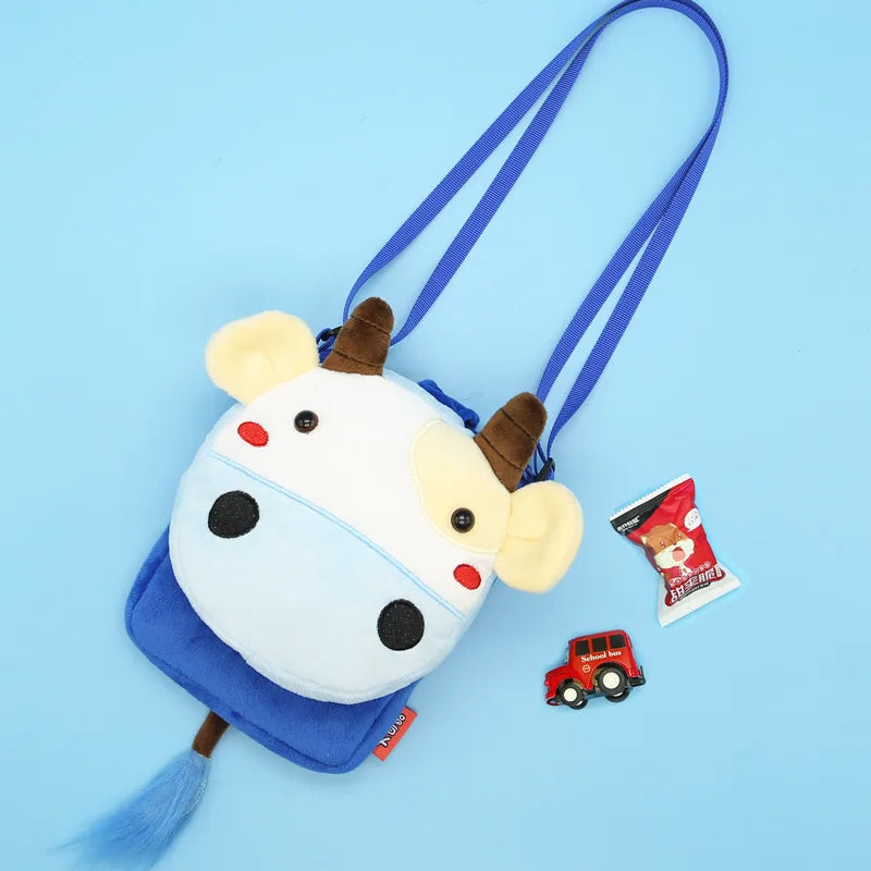 2020 New 3D Animal Children's Shoulder Bag Soft Mini Messenger Bag Kindergarten Kids Small Pouch Cute Mobile Phone Bag Purses