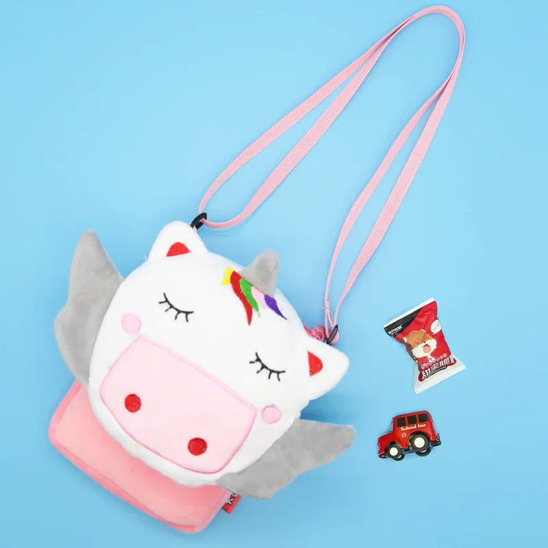 2020 New 3D Animal Children's Shoulder Bag Soft Mini Messenger Bag Kindergarten Kids Small Pouch Cute Mobile Phone Bag Purses