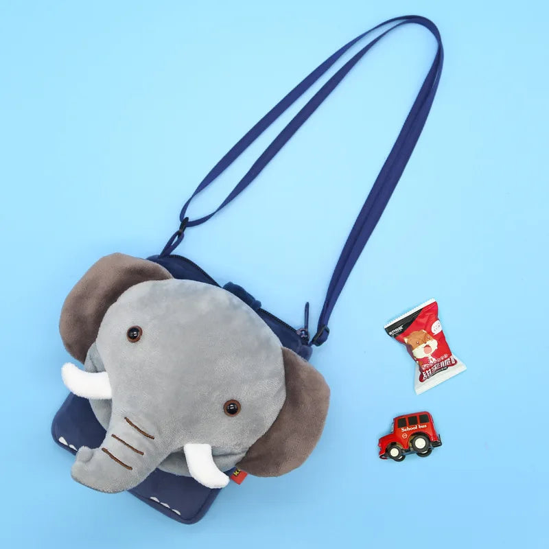 2020 New 3D Animal Children's Shoulder Bag Soft Mini Messenger Bag Kindergarten Kids Small Pouch Cute Mobile Phone Bag Purses