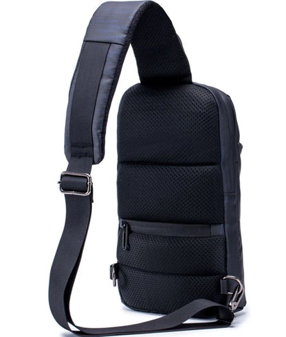 2020 Waterproof Oxford Sling Chest Bag With USB Charging Port Unisex Women Men Biking Hiking Tote Shoulder Cross-Body Pack