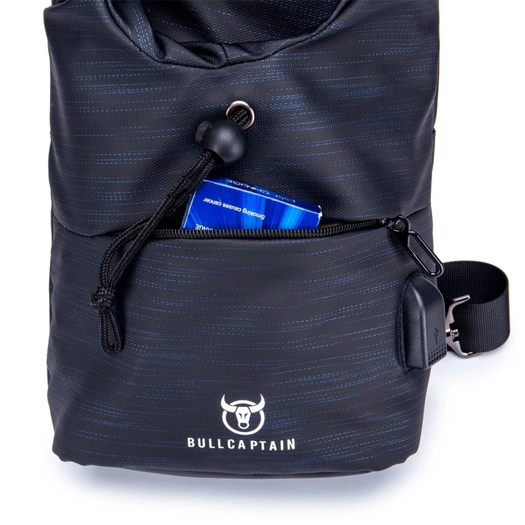 2020 Waterproof Oxford Sling Chest Bag With USB Charging Port Unisex Women Men Biking Hiking Tote Shoulder Cross-Body Pack