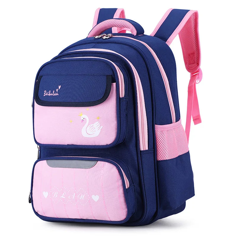 2020 new waterproof swan Children School Bags For Girls schoolbag Boys primary School Backpacks Kids Orthopedic Backpack mochila