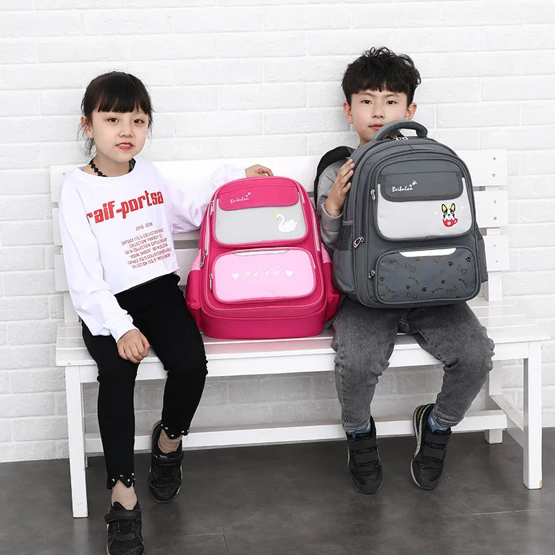 2020 new waterproof swan Children School Bags For Girls schoolbag Boys primary School Backpacks Kids Orthopedic Backpack mochila