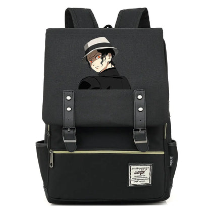 2021 Demon Slayer Prints Boy Girl Student School Book Bags Teenagers Schoolbags Canvas Women Bagpack Men Belt Travel Backpack