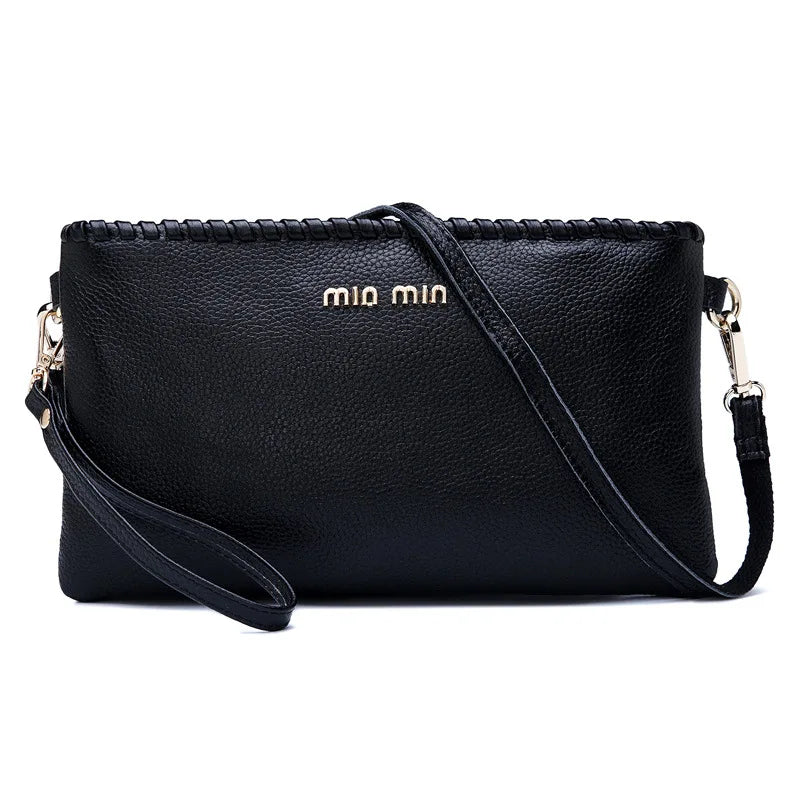 2021 Genuine Leather Wallets For Women Clutch Bag Designer Luxury Purse Handbag Shoulder Bags Crossbody Black Soft Cowhide