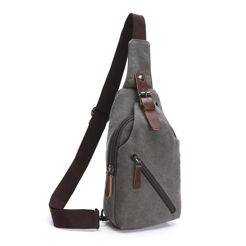 2021 High Capacity Men Mobile Phone Mens Sling Chest Bag Shoulder Crossbody Bag
