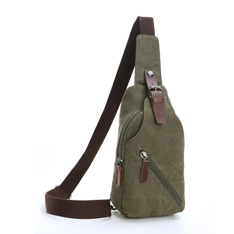 2021 High Capacity Men Mobile Phone Mens Sling Chest Bag Shoulder Crossbody Bag