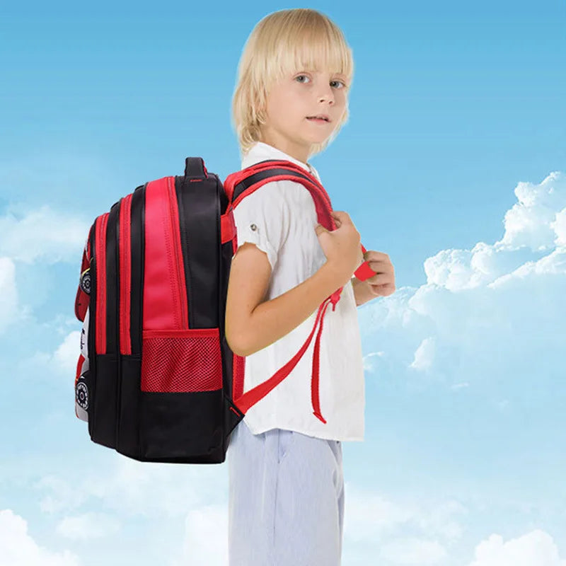 2021 Hot 3D EVA car children schoolbag racing Three dimensional waterproof schoolbag Boys and girls Lovely kids Cartoon Backpack