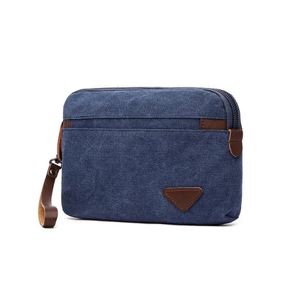 2021 Man Canvas Bag Top Quality Men's Wallet Coin Purse Multi-function Male Handbag Mobile Phone Bag Large Capacity Clutches