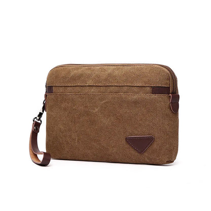 2021 Man Canvas Bag Top Quality Men's Wallet Coin Purse Multi-function Male Handbag Mobile Phone Bag Large Capacity Clutches