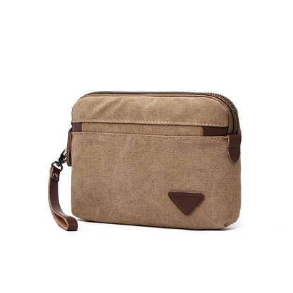 2021 Man Canvas Bag Top Quality Men's Wallet Coin Purse Multi-function Male Handbag Mobile Phone Bag Large Capacity Clutches