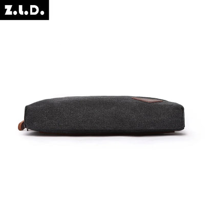 2021 Man Canvas Bag Top Quality Men's Wallet Coin Purse Multi-function Male Handbag Mobile Phone Bag Large Capacity Clutches