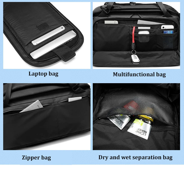 2021 Men multifunction backpack high quality Travel Bag Business Duffle Bag Storage Hand bag woman outdoor backpack for Shoe bag
