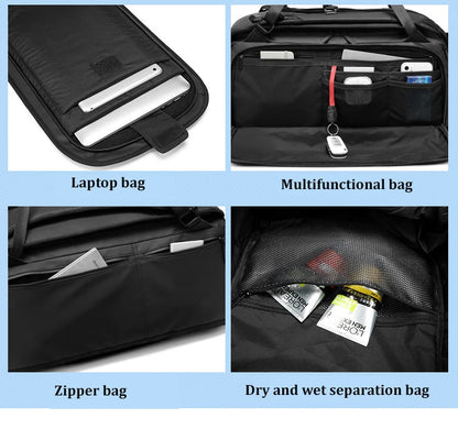 2021 Men multifunction backpack high quality Travel Bag Business Duffle Bag Storage Hand bag woman outdoor backpack for Shoe bag