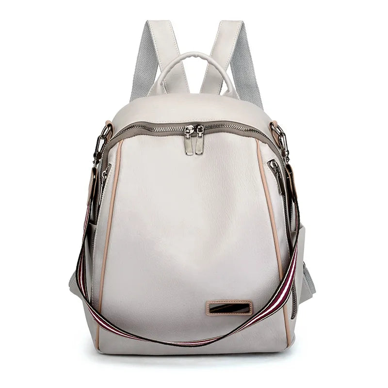 2021 Multifunction Women Backpack High Quality Leisure Rucksack Vintage Leather Mochilas Shoulder Bags Backpacks Fashion Daypack