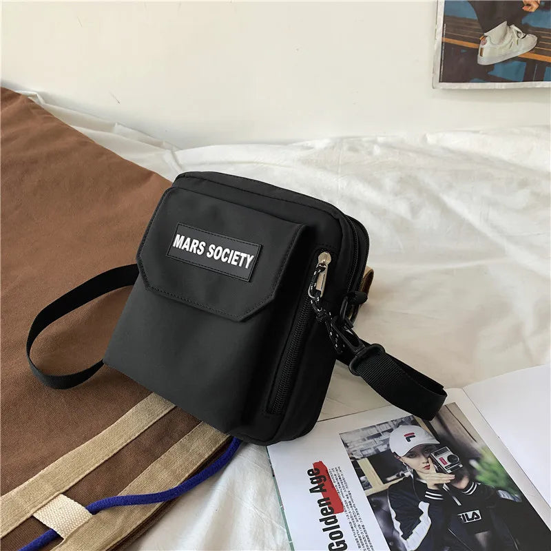 2021 New Casual Daily Carry Shoulder Bags Nylon Flap Women Crossbody Messenger Phone Pack Ladies Totes Bolsa Feminina Small