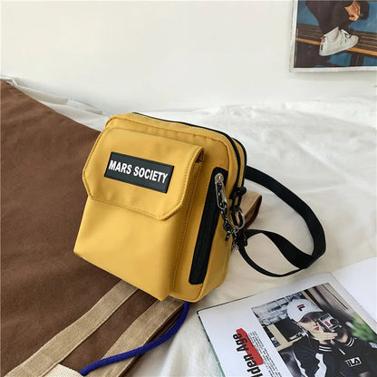 2021 New Casual Daily Carry Shoulder Bags Nylon Flap Women Crossbody Messenger Phone Pack Ladies Totes Bolsa Feminina Small
