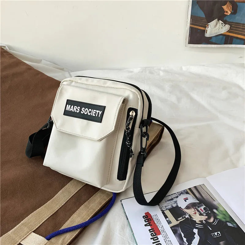 2021 New Casual Daily Carry Shoulder Bags Nylon Flap Women Crossbody Messenger Phone Pack Ladies Totes Bolsa Feminina Small