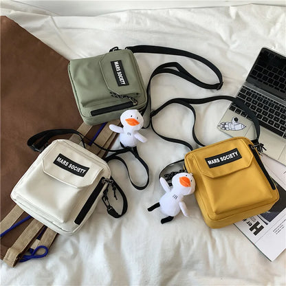 2021 New Casual Daily Carry Shoulder Bags Nylon Flap Women Crossbody Messenger Phone Pack Ladies Totes Bolsa Feminina Small