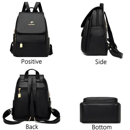 2021 New Designer Backpack Women High Quality Pu Leather Backpack Large Capacity School Bags for Girls Large Travel Backpack